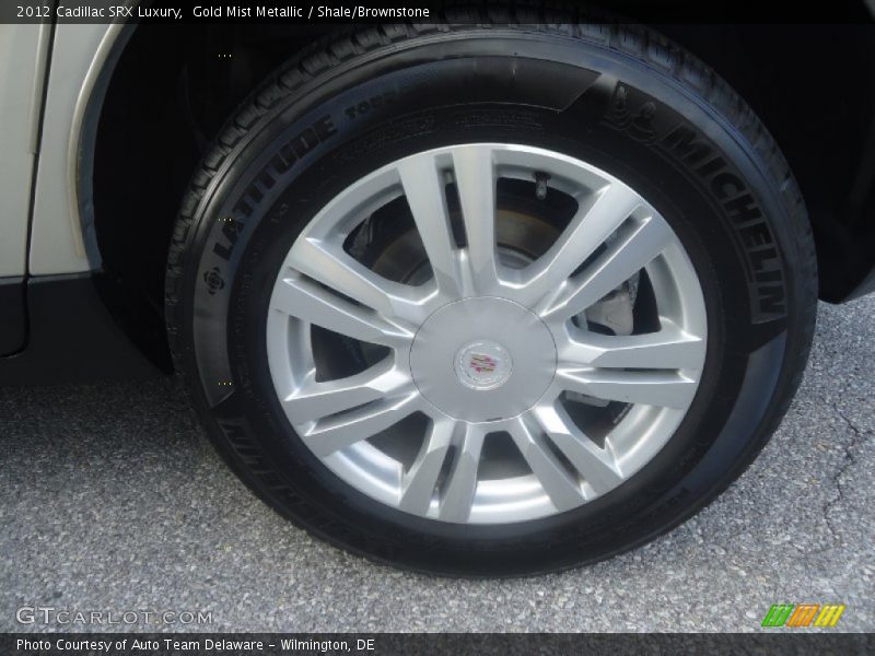 Gold Mist Metallic / Shale/Brownstone 2012 Cadillac SRX Luxury