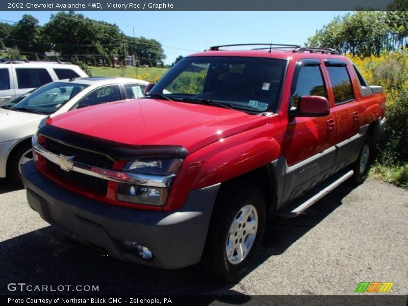 Victory Red / Graphite 2002 Chevrolet Avalanche 4WD