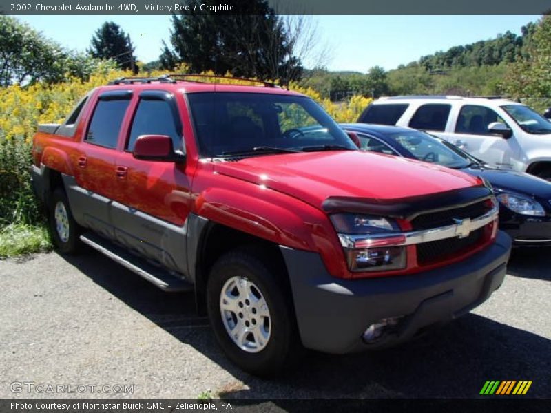 Victory Red / Graphite 2002 Chevrolet Avalanche 4WD