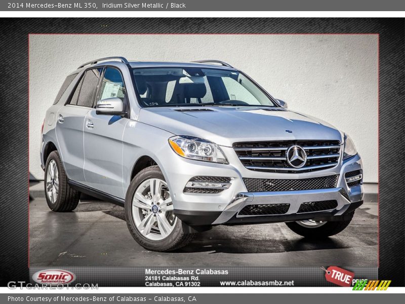 Iridium Silver Metallic / Black 2014 Mercedes-Benz ML 350