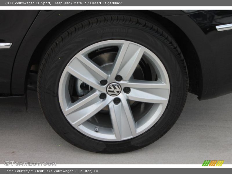 Deep Black Metallic / Desert Beige/Black 2014 Volkswagen CC Sport