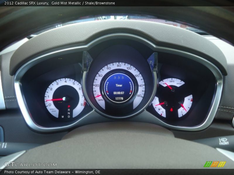 Gold Mist Metallic / Shale/Brownstone 2012 Cadillac SRX Luxury