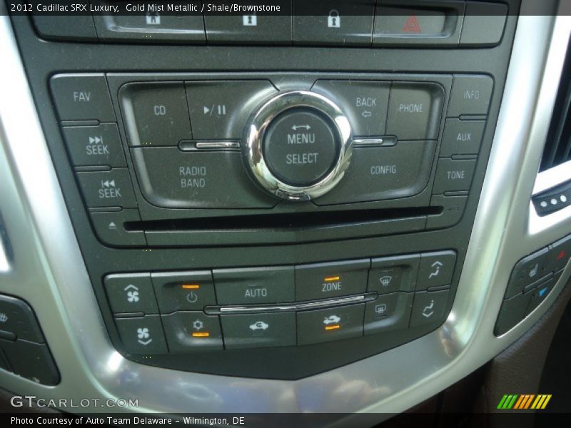 Gold Mist Metallic / Shale/Brownstone 2012 Cadillac SRX Luxury