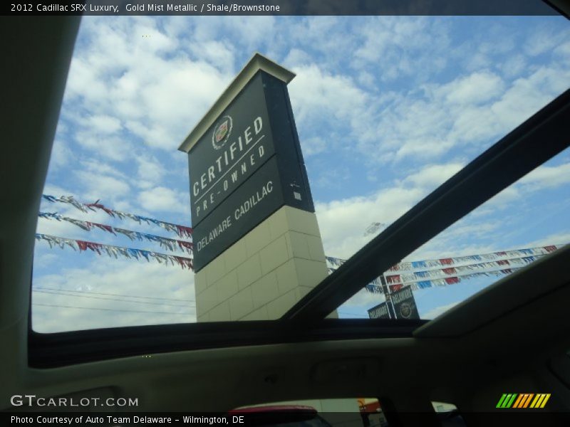Gold Mist Metallic / Shale/Brownstone 2012 Cadillac SRX Luxury
