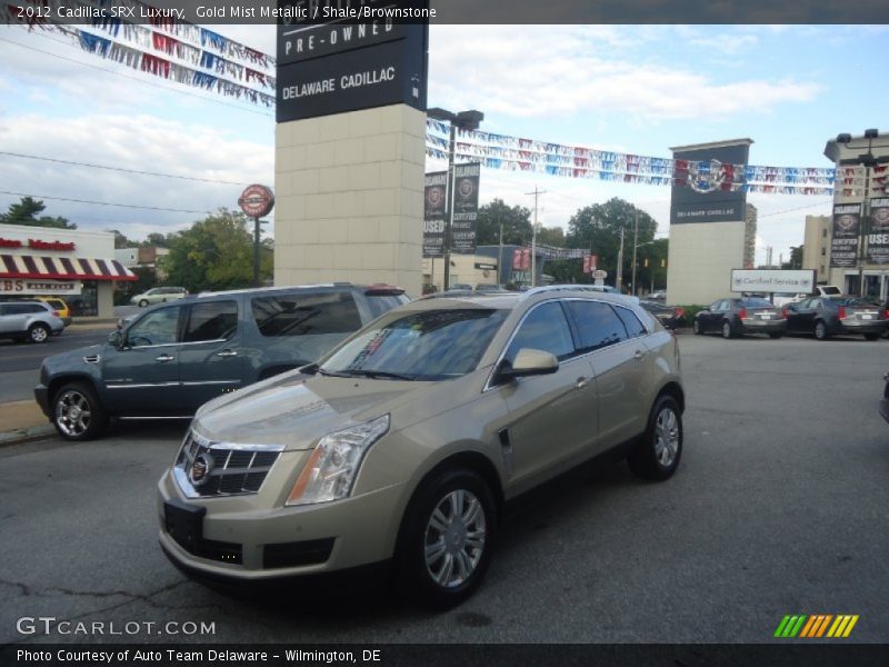 Gold Mist Metallic / Shale/Brownstone 2012 Cadillac SRX Luxury
