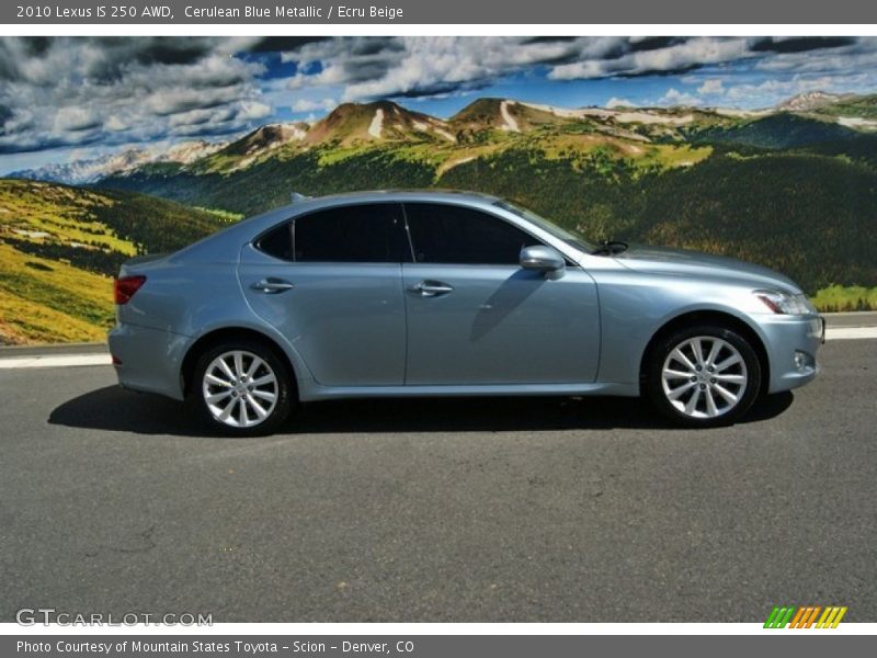 Cerulean Blue Metallic / Ecru Beige 2010 Lexus IS 250 AWD
