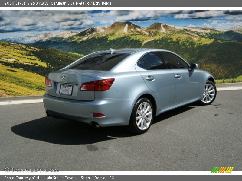 Cerulean Blue Metallic / Ecru Beige 2010 Lexus IS 250 AWD
