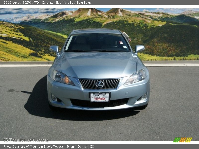 Cerulean Blue Metallic / Ecru Beige 2010 Lexus IS 250 AWD