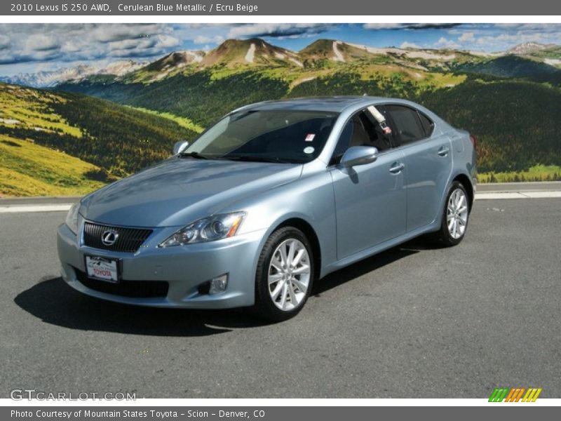 Cerulean Blue Metallic / Ecru Beige 2010 Lexus IS 250 AWD