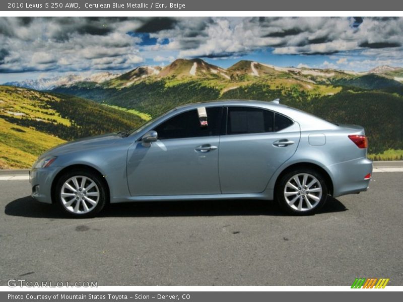 Cerulean Blue Metallic / Ecru Beige 2010 Lexus IS 250 AWD