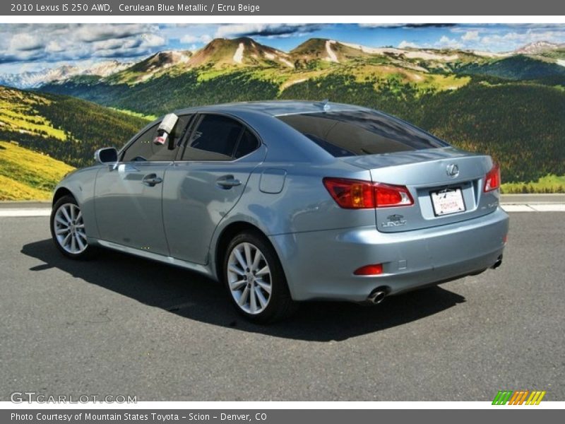 Cerulean Blue Metallic / Ecru Beige 2010 Lexus IS 250 AWD