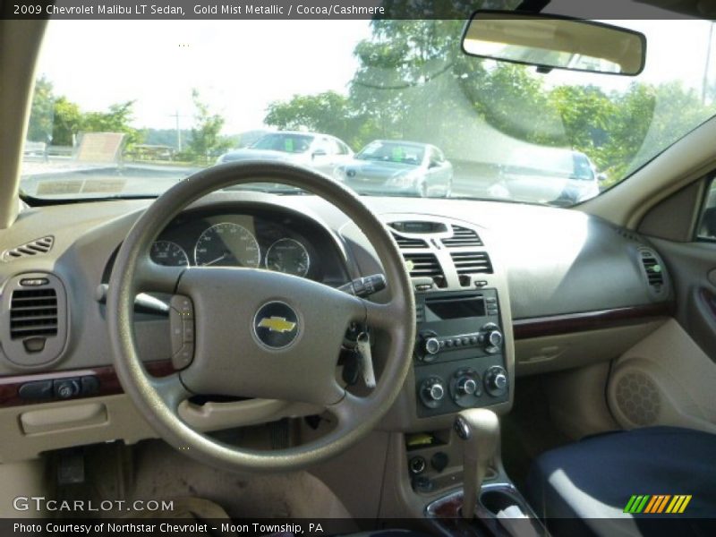 Gold Mist Metallic / Cocoa/Cashmere 2009 Chevrolet Malibu LT Sedan