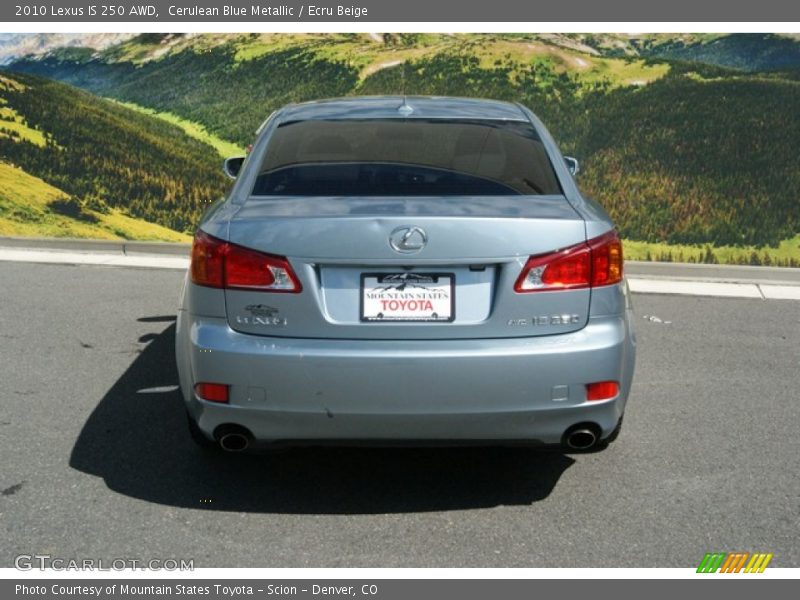 Cerulean Blue Metallic / Ecru Beige 2010 Lexus IS 250 AWD