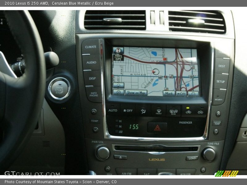Cerulean Blue Metallic / Ecru Beige 2010 Lexus IS 250 AWD