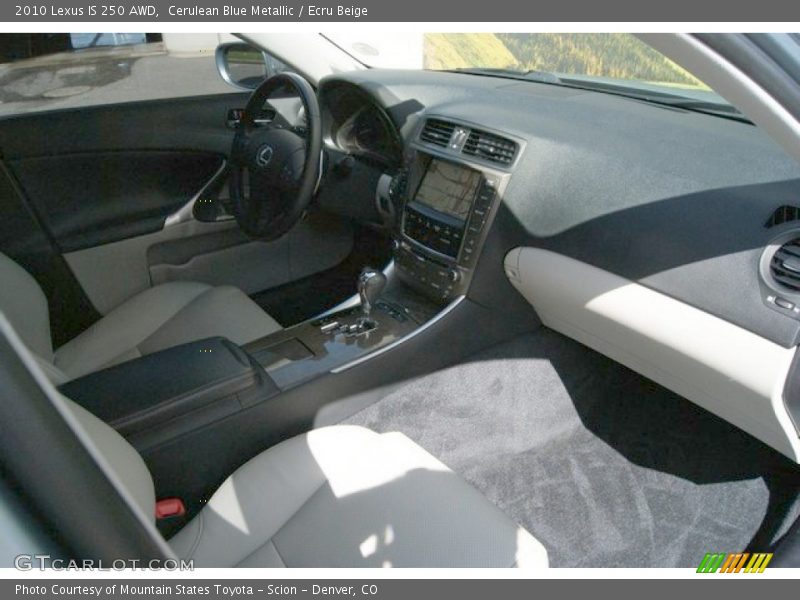 Cerulean Blue Metallic / Ecru Beige 2010 Lexus IS 250 AWD