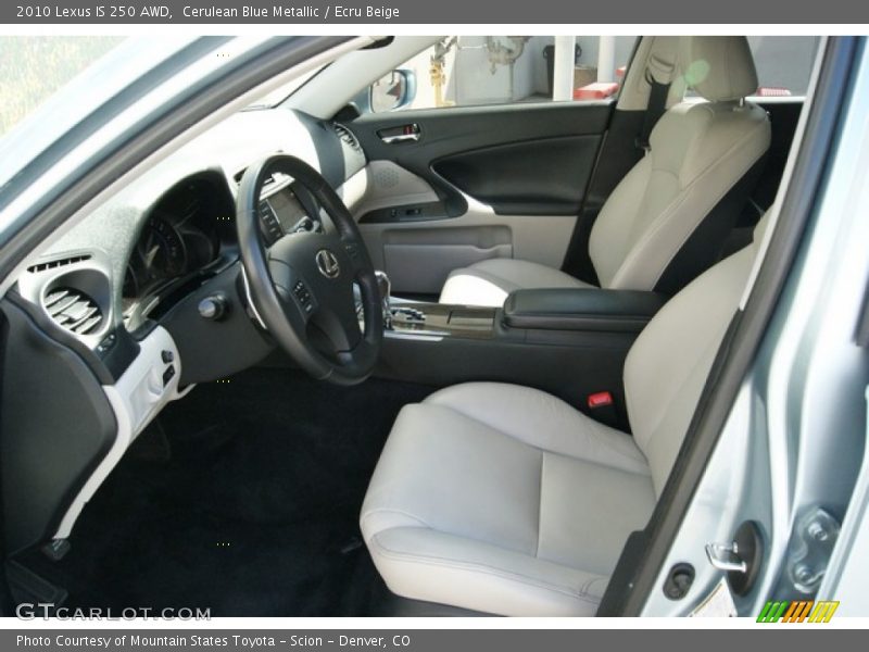 Cerulean Blue Metallic / Ecru Beige 2010 Lexus IS 250 AWD
