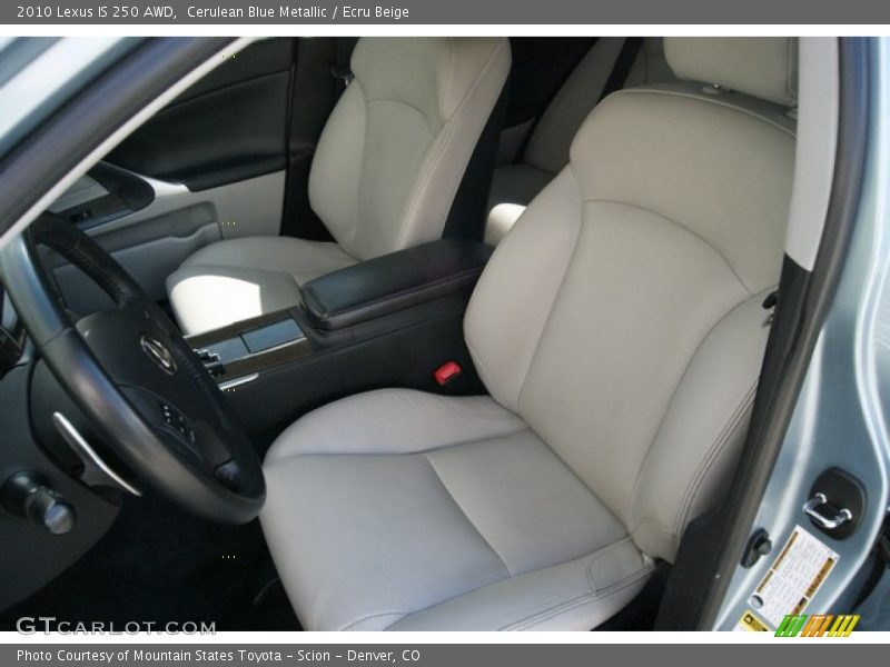 Cerulean Blue Metallic / Ecru Beige 2010 Lexus IS 250 AWD