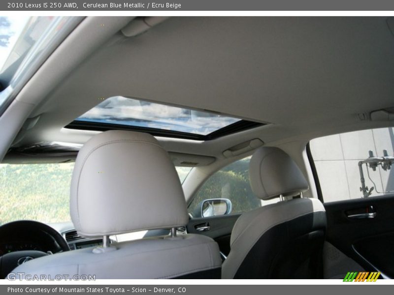 Cerulean Blue Metallic / Ecru Beige 2010 Lexus IS 250 AWD