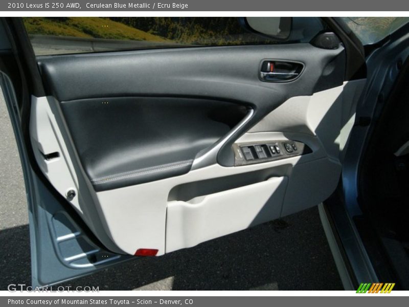Cerulean Blue Metallic / Ecru Beige 2010 Lexus IS 250 AWD
