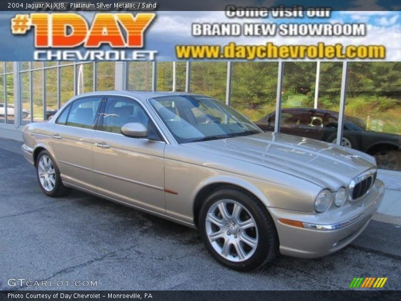 Platinum Silver Metallic / Sand 2004 Jaguar XJ XJ8