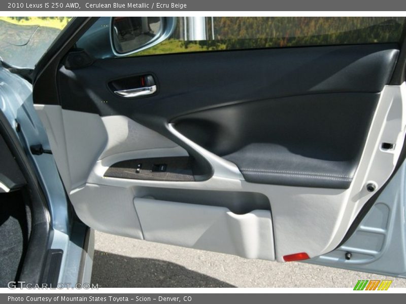 Cerulean Blue Metallic / Ecru Beige 2010 Lexus IS 250 AWD