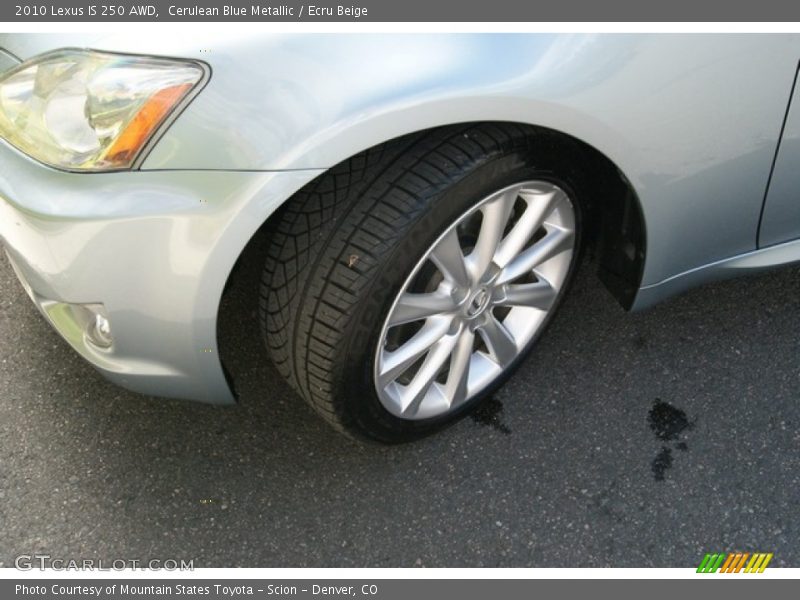 Cerulean Blue Metallic / Ecru Beige 2010 Lexus IS 250 AWD