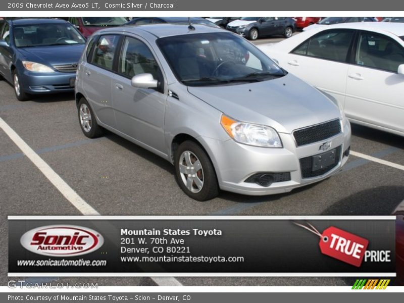 Cosmic Silver / Charcoal 2009 Chevrolet Aveo Aveo5 LT