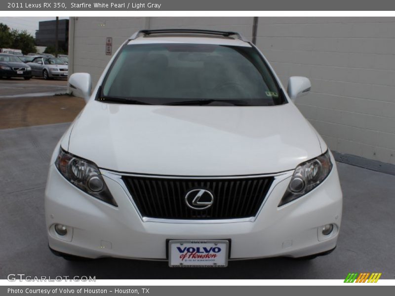 Starfire White Pearl / Light Gray 2011 Lexus RX 350