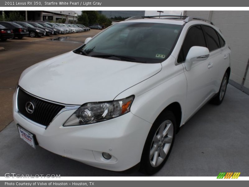 Starfire White Pearl / Light Gray 2011 Lexus RX 350