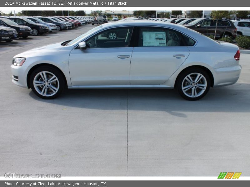 Reflex Silver Metallic / Titan Black 2014 Volkswagen Passat TDI SE