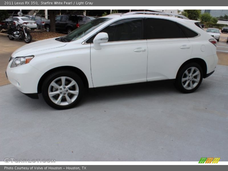 Starfire White Pearl / Light Gray 2011 Lexus RX 350