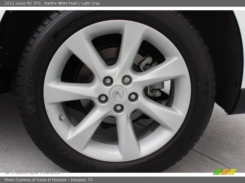 Starfire White Pearl / Light Gray 2011 Lexus RX 350