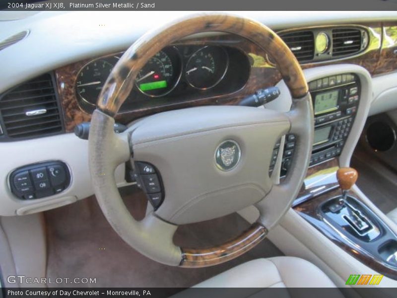 Platinum Silver Metallic / Sand 2004 Jaguar XJ XJ8