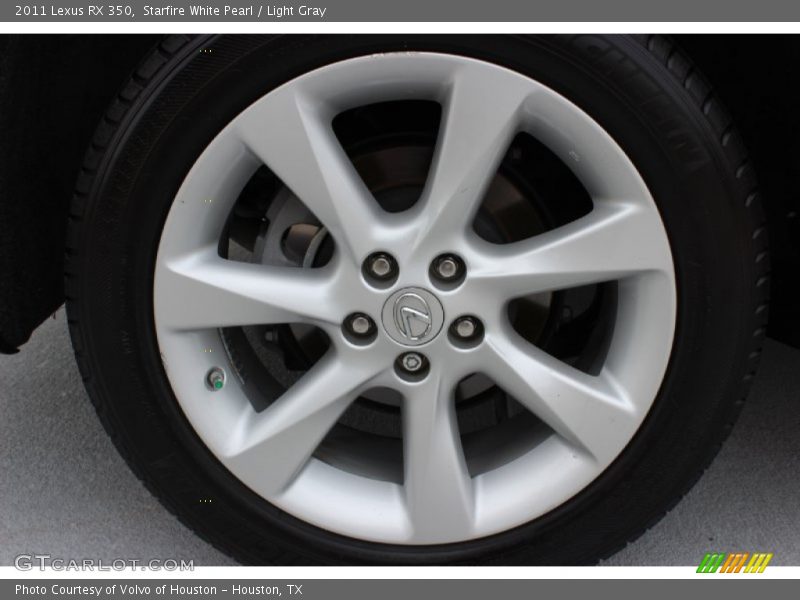 Starfire White Pearl / Light Gray 2011 Lexus RX 350