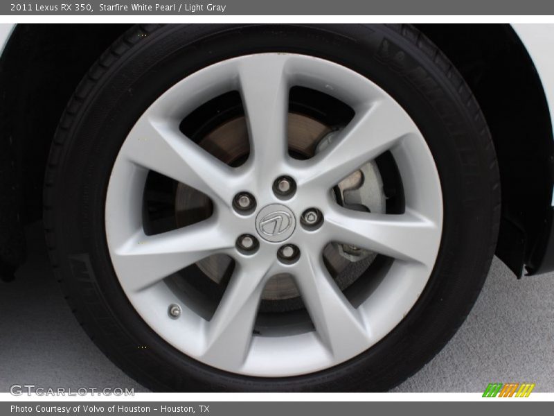 Starfire White Pearl / Light Gray 2011 Lexus RX 350