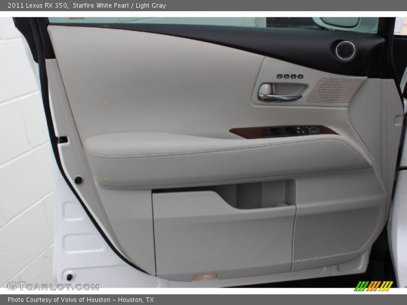 Starfire White Pearl / Light Gray 2011 Lexus RX 350