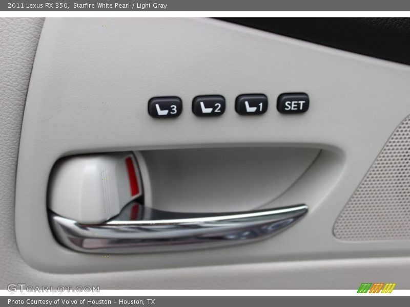 Starfire White Pearl / Light Gray 2011 Lexus RX 350