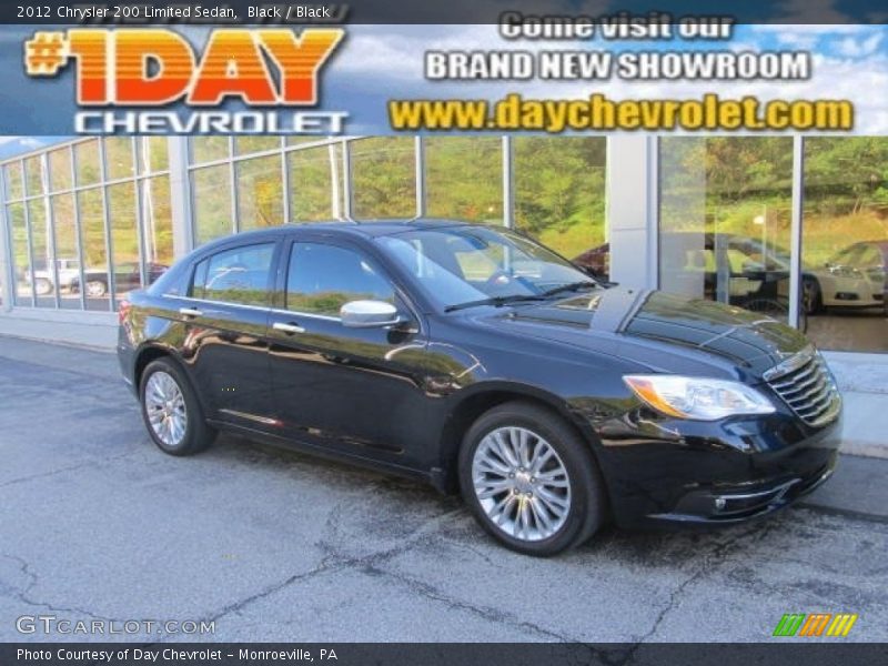 Black / Black 2012 Chrysler 200 Limited Sedan