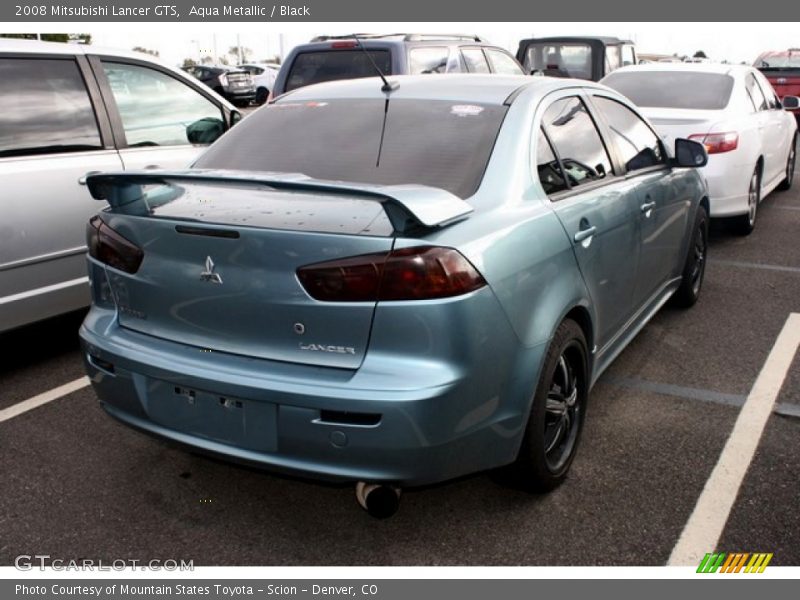 Aqua Metallic / Black 2008 Mitsubishi Lancer GTS