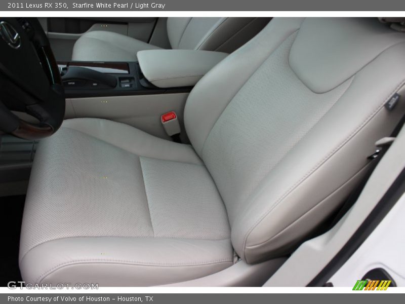 Starfire White Pearl / Light Gray 2011 Lexus RX 350