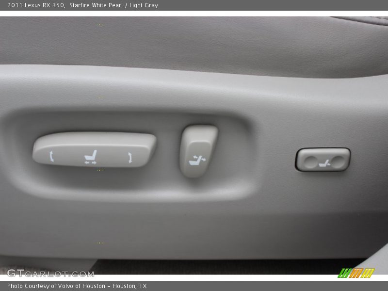 Starfire White Pearl / Light Gray 2011 Lexus RX 350