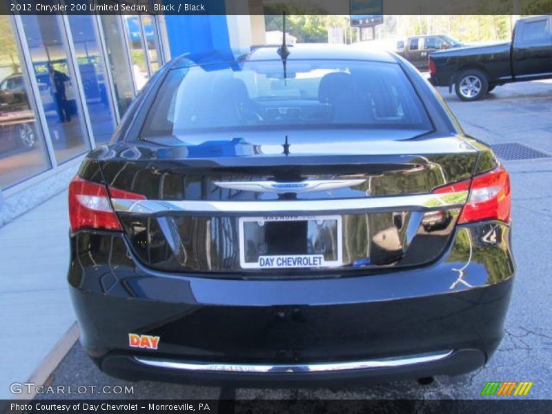 Black / Black 2012 Chrysler 200 Limited Sedan