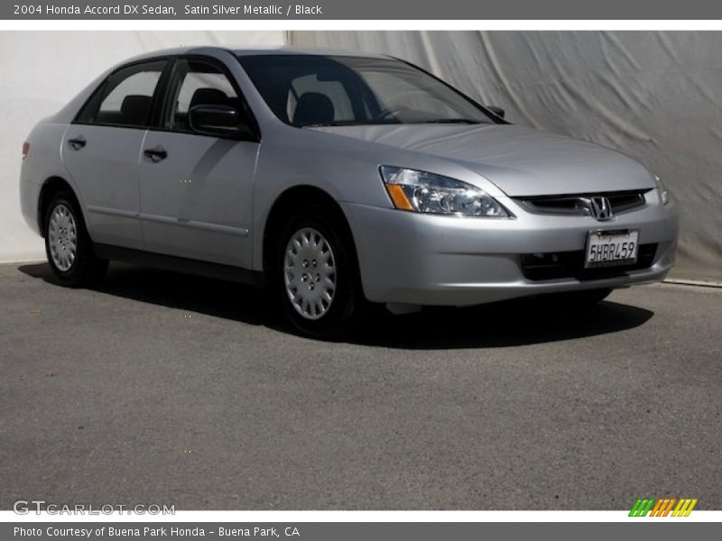 Satin Silver Metallic / Black 2004 Honda Accord DX Sedan