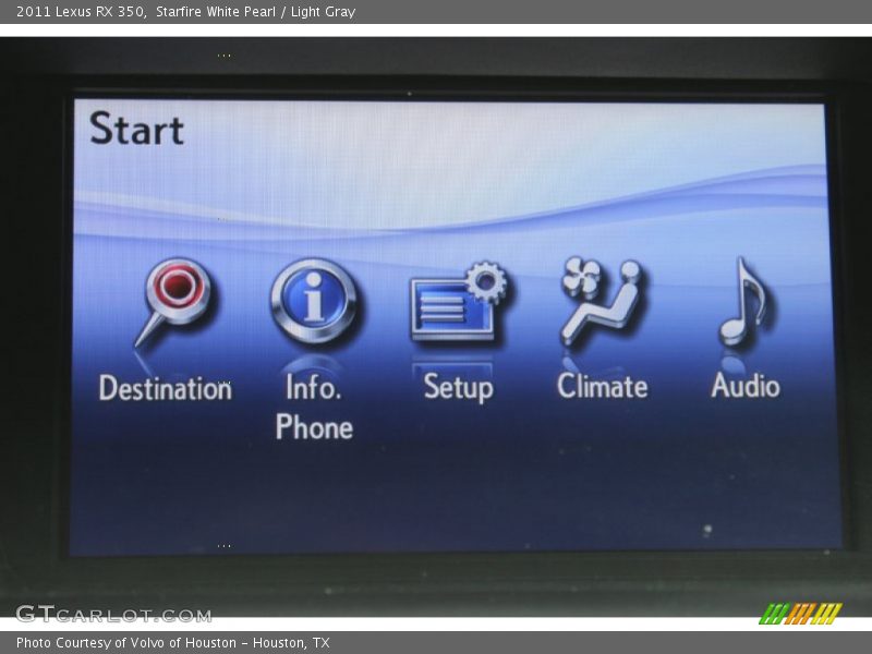 Starfire White Pearl / Light Gray 2011 Lexus RX 350