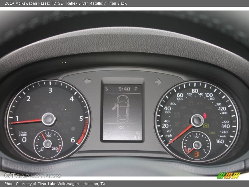 Reflex Silver Metallic / Titan Black 2014 Volkswagen Passat TDI SE