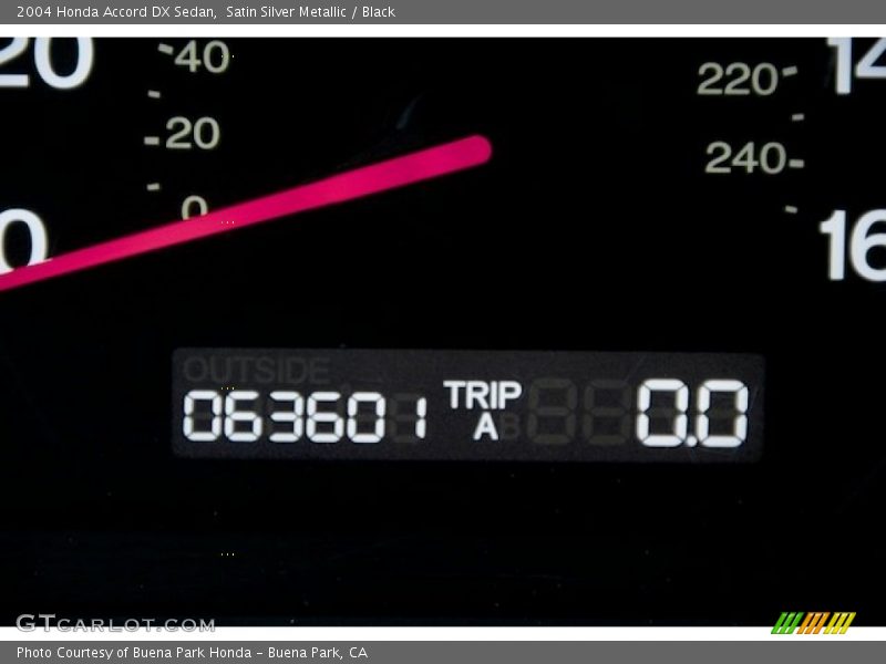 Satin Silver Metallic / Black 2004 Honda Accord DX Sedan