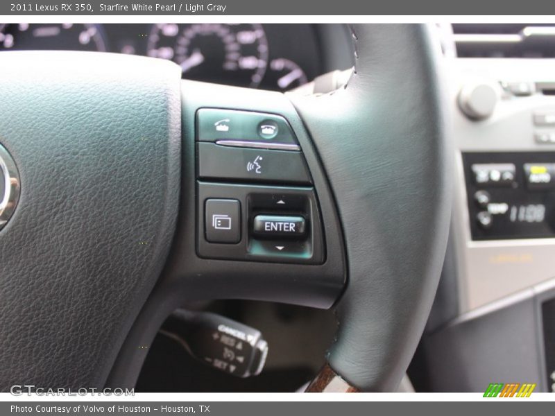 Starfire White Pearl / Light Gray 2011 Lexus RX 350