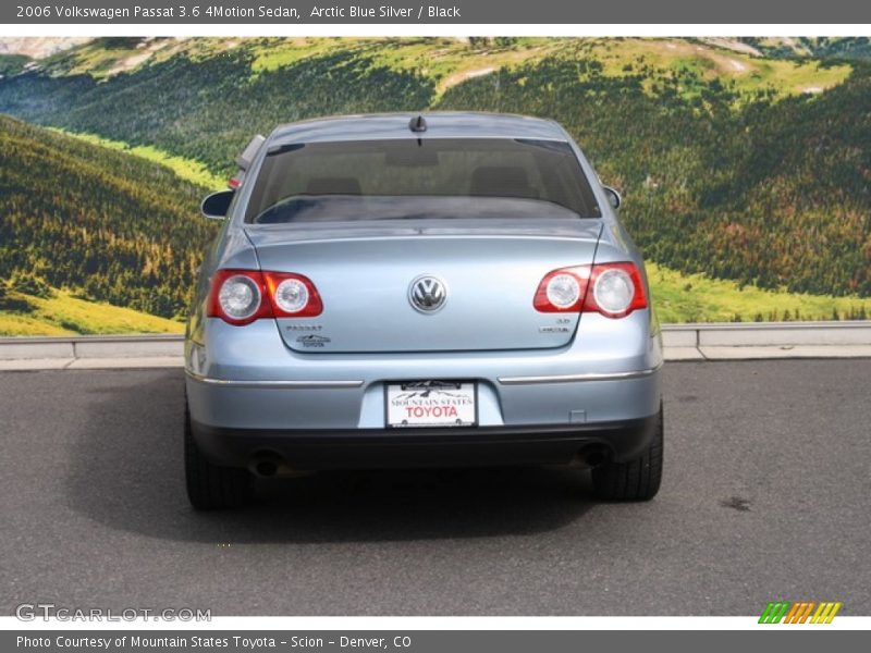 Arctic Blue Silver / Black 2006 Volkswagen Passat 3.6 4Motion Sedan