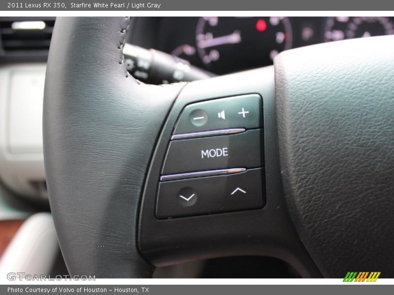 Starfire White Pearl / Light Gray 2011 Lexus RX 350