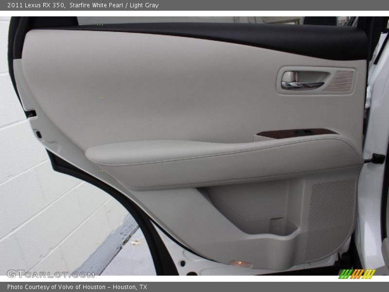 Starfire White Pearl / Light Gray 2011 Lexus RX 350